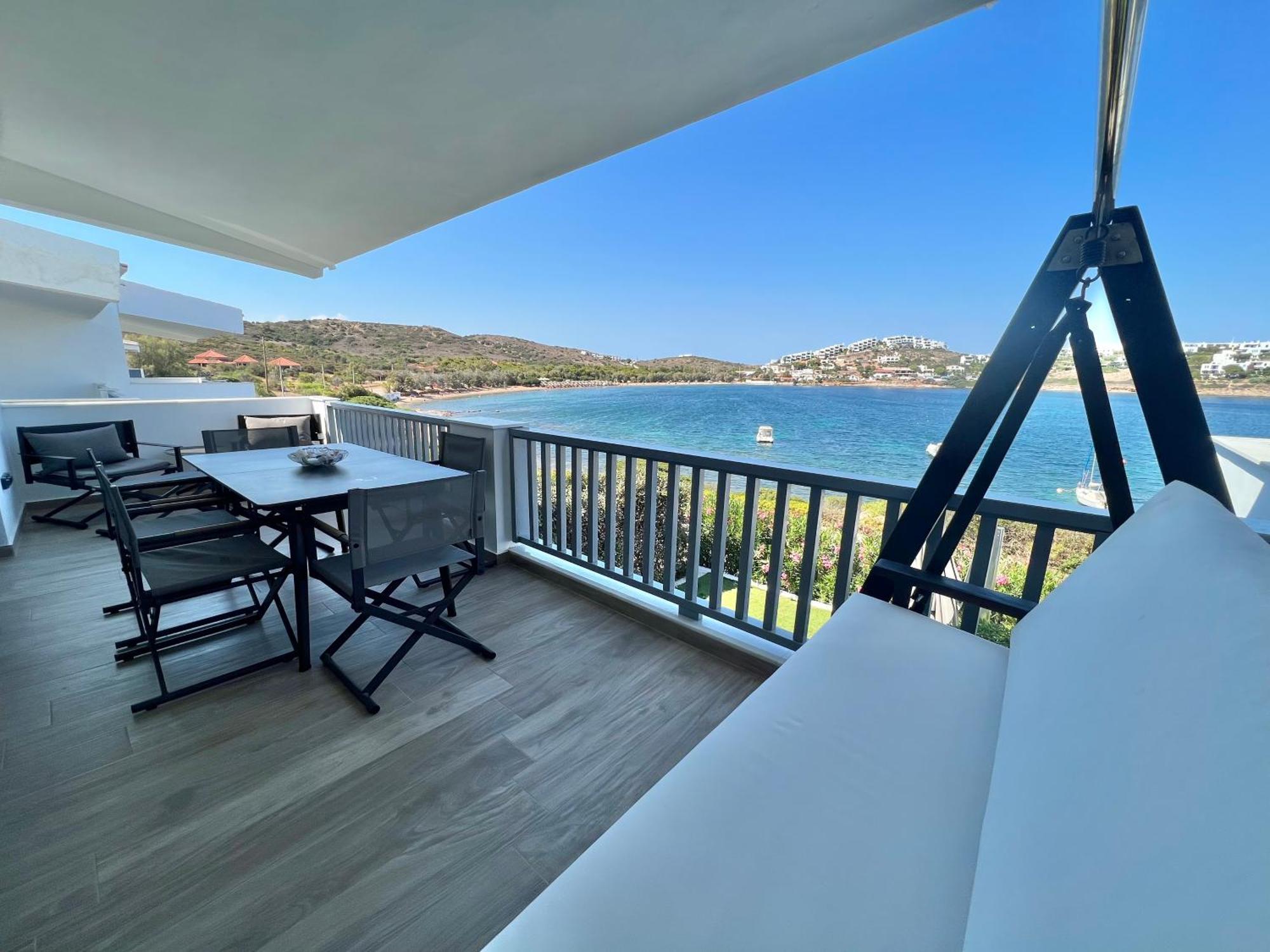 Sounio - Waterfront Luxury Spa Villa Pounta Zeza 170 Sqm On Private Beach スーニオ エクステリア 写真