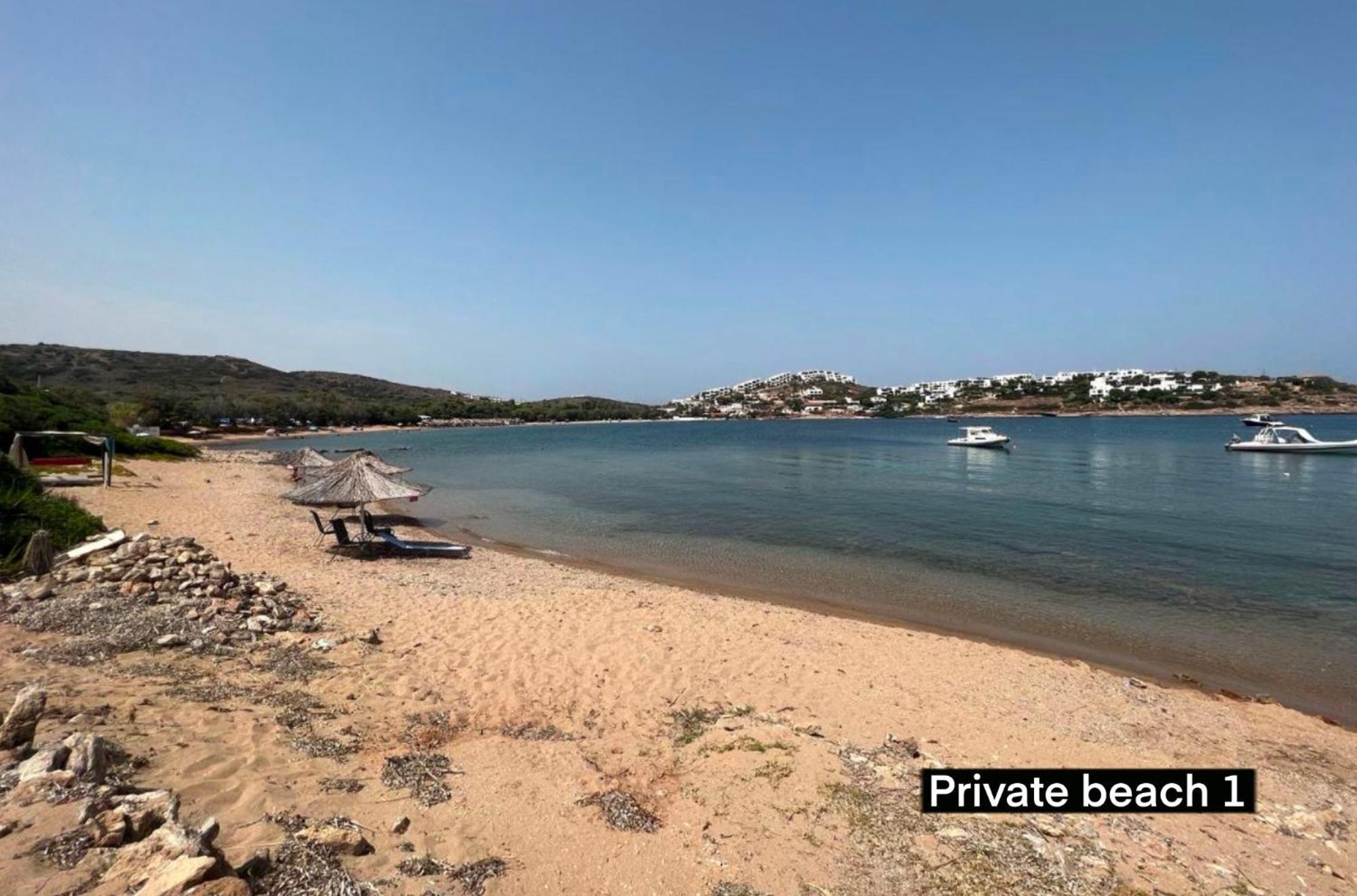 Sounio - Waterfront Luxury Spa Villa Pounta Zeza 170 Sqm On Private Beach スーニオ エクステリア 写真