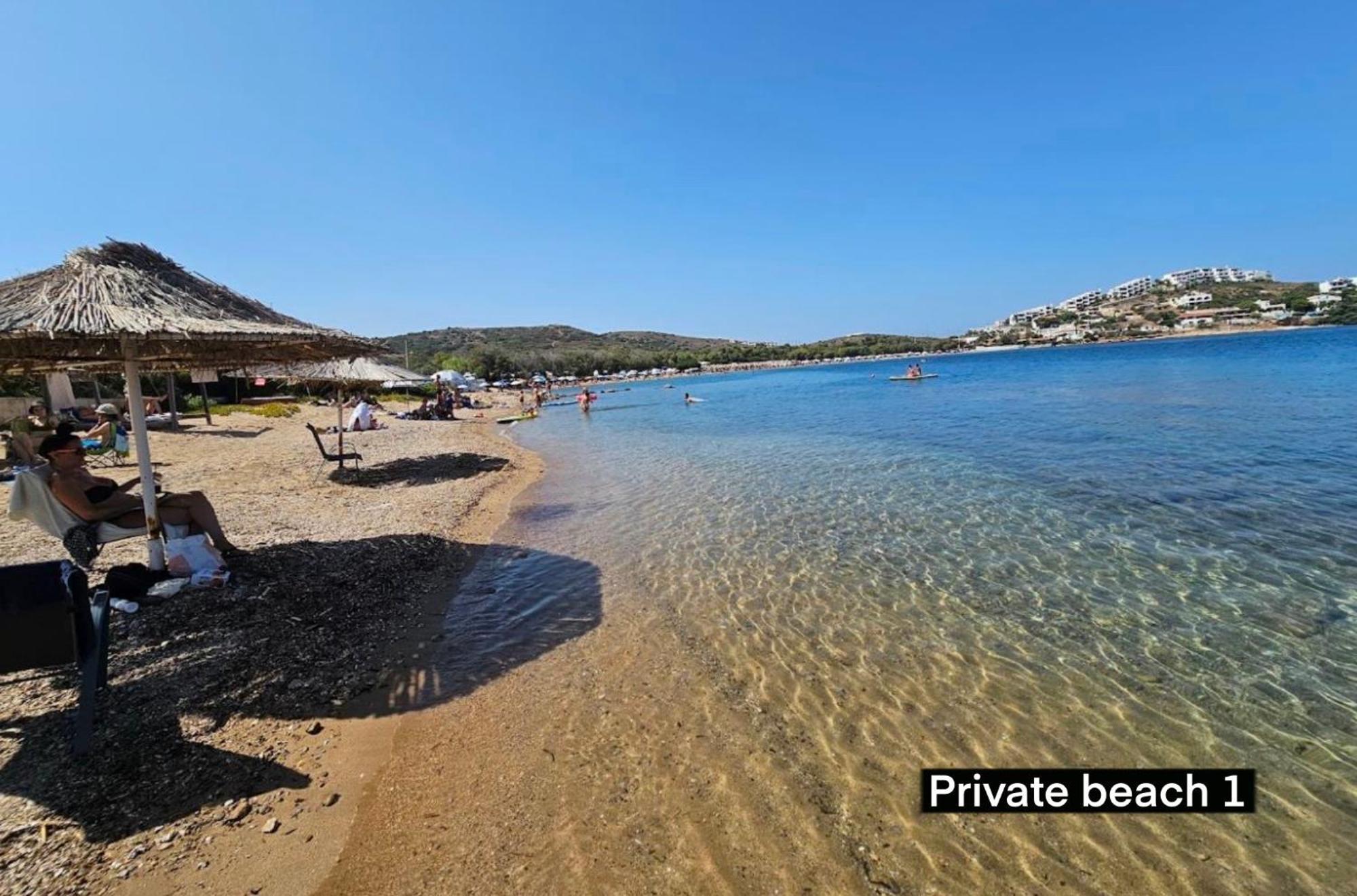 Sounio - Waterfront Luxury Spa Villa Pounta Zeza 170 Sqm On Private Beach スーニオ エクステリア 写真