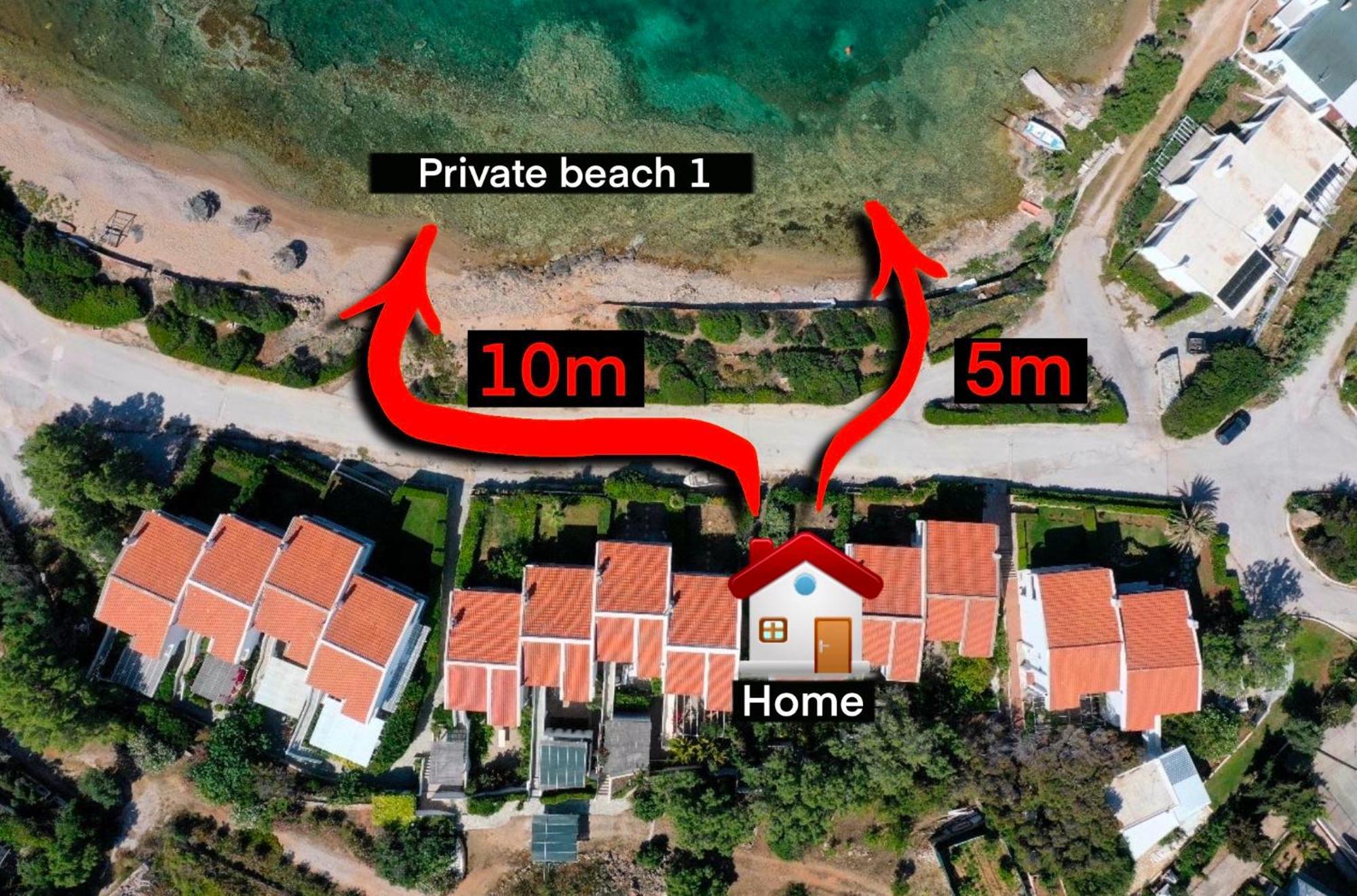 Sounio - Waterfront Luxury Spa Villa Pounta Zeza 170 Sqm On Private Beach スーニオ エクステリア 写真