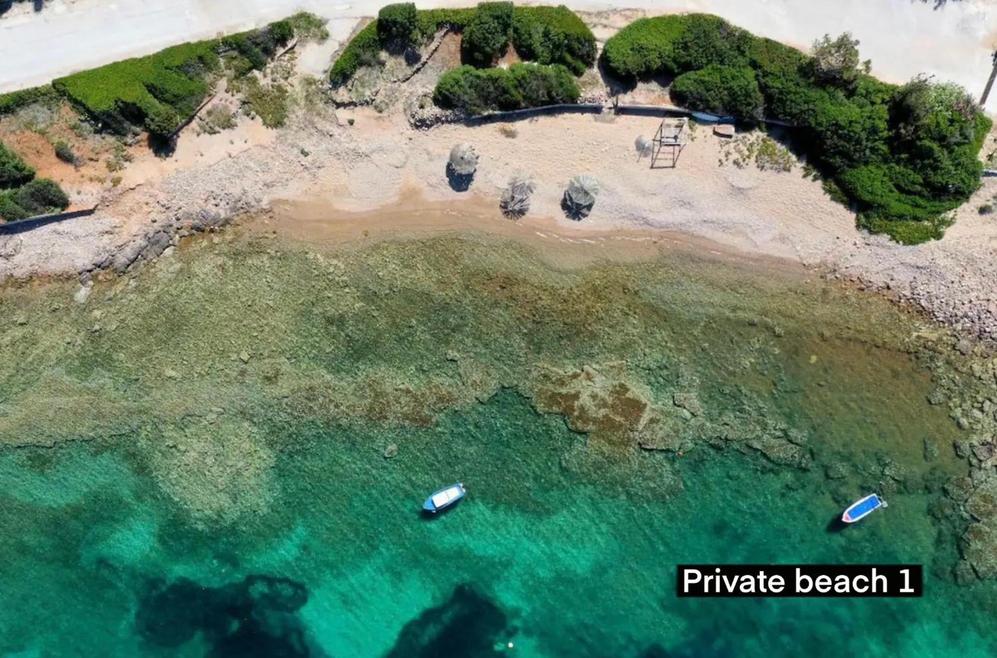Sounio - Waterfront Luxury Spa Villa Pounta Zeza 170 Sqm On Private Beach スーニオ エクステリア 写真